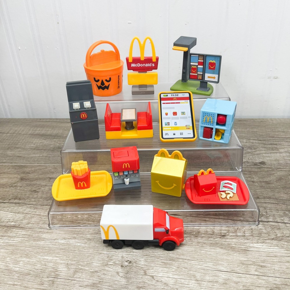 McDonalds Toy Restaurant Accessories Lot Delivery Truck Happy Meal Halloween